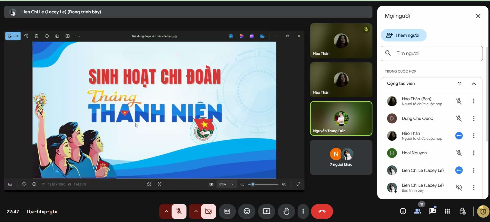 SINH HOẠT CHI ĐOÀN THÁNG 3: THÁNG THANH NIÊN