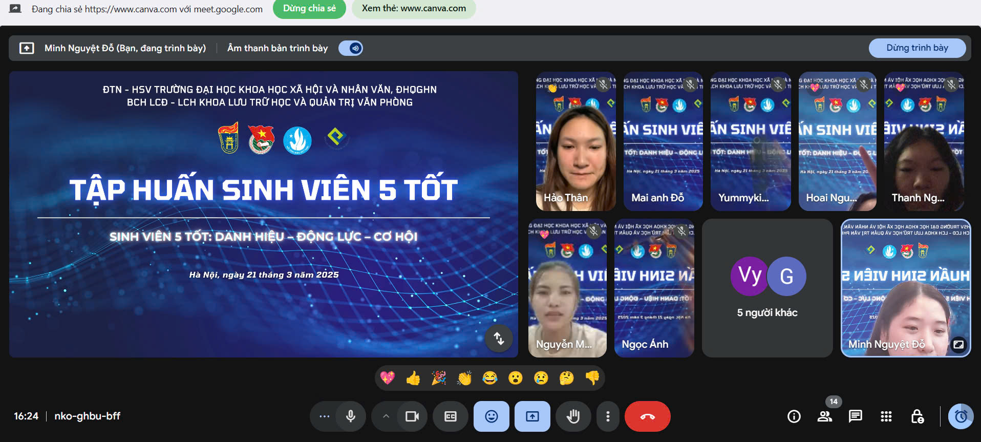 sv5t tập huấn